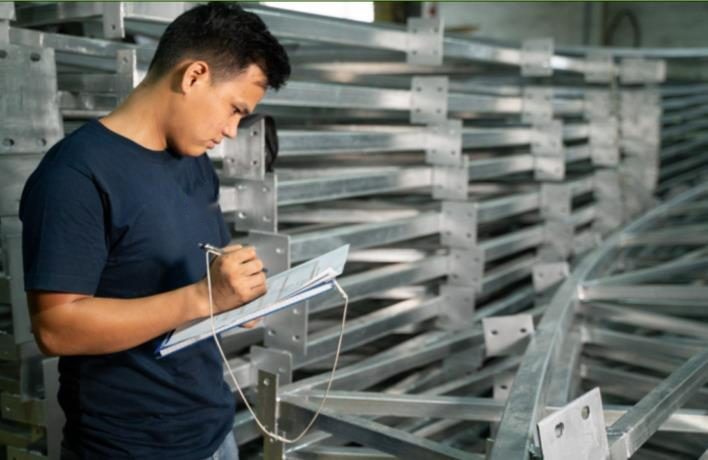 Quality checks on fabricated steel